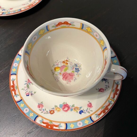 The Rosedale saucers /cups set - Picture 2 of 6